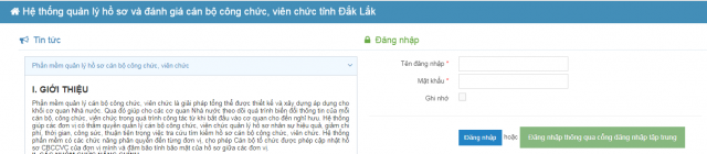 Quản lý hồ sơ cán bộ Đăk Lăk